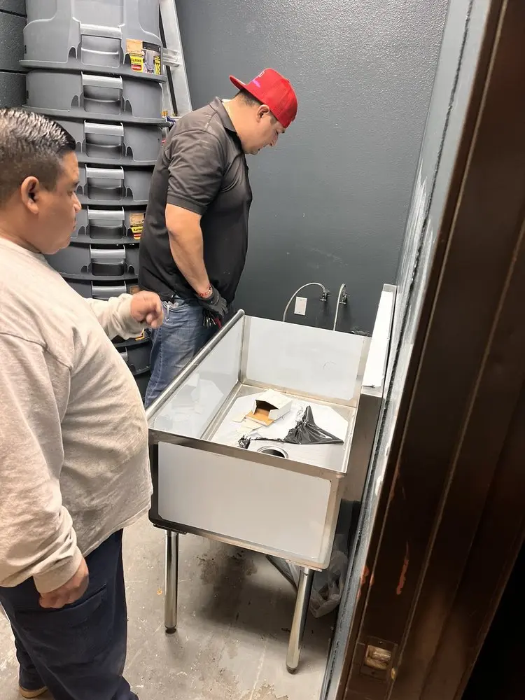 Commercial plumbing and sink installation in Quaker City